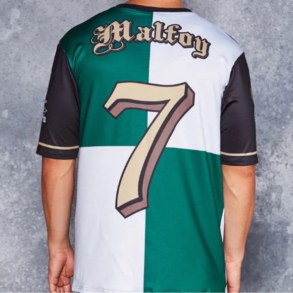 RARE - Harry Potter Slytherin Touchdown Jersey BlackMilk - Unisex S - Picture 6 of 7